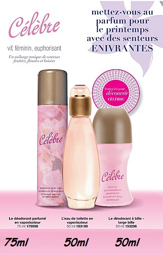 CELEBRE EAU DE TOILETTE 50ML + deo vapo et deo bille